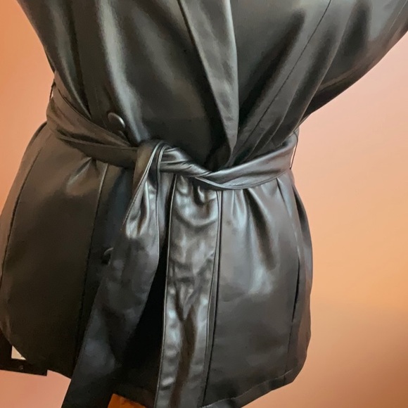 Jason Wu Double Breasted Faux Leather Vest - Picture 3 of 7